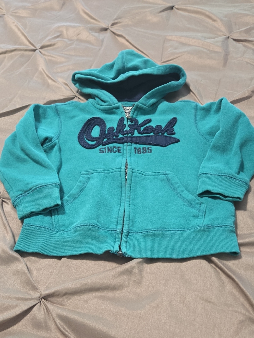 OshKosh B'gosh  Hooded Zip Sweatshirt with Embroidered Logo